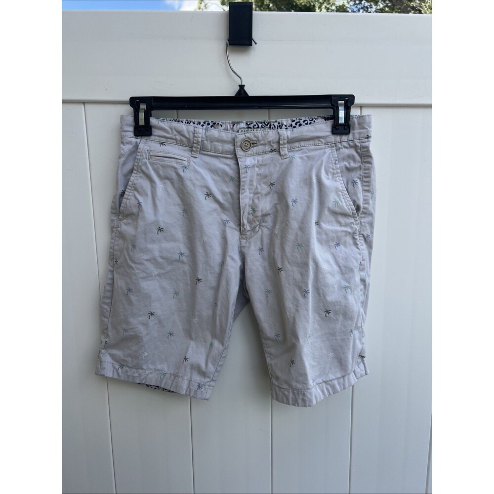 Denim & Flower Shorts Mens 30 Ricky Singh Chino Casual Palm Trees